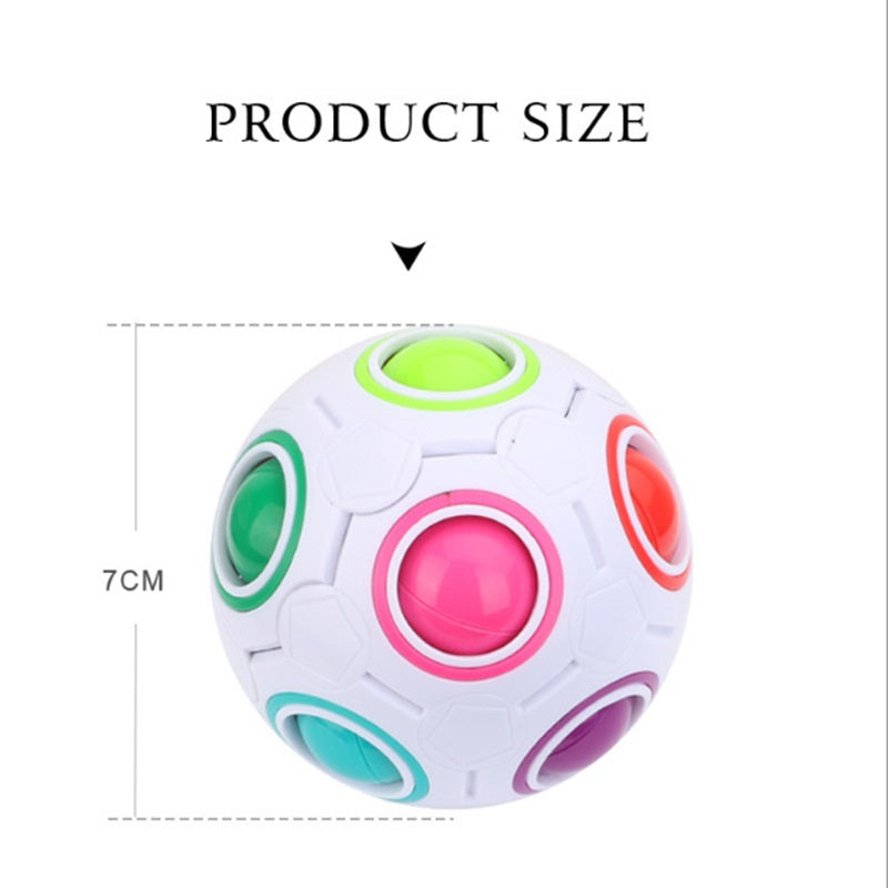 Rainbow Cube Ball Stress Toy