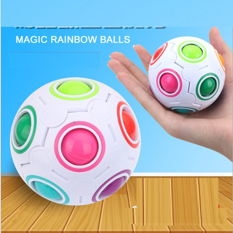 Rainbow Cube Ball Stress Toy